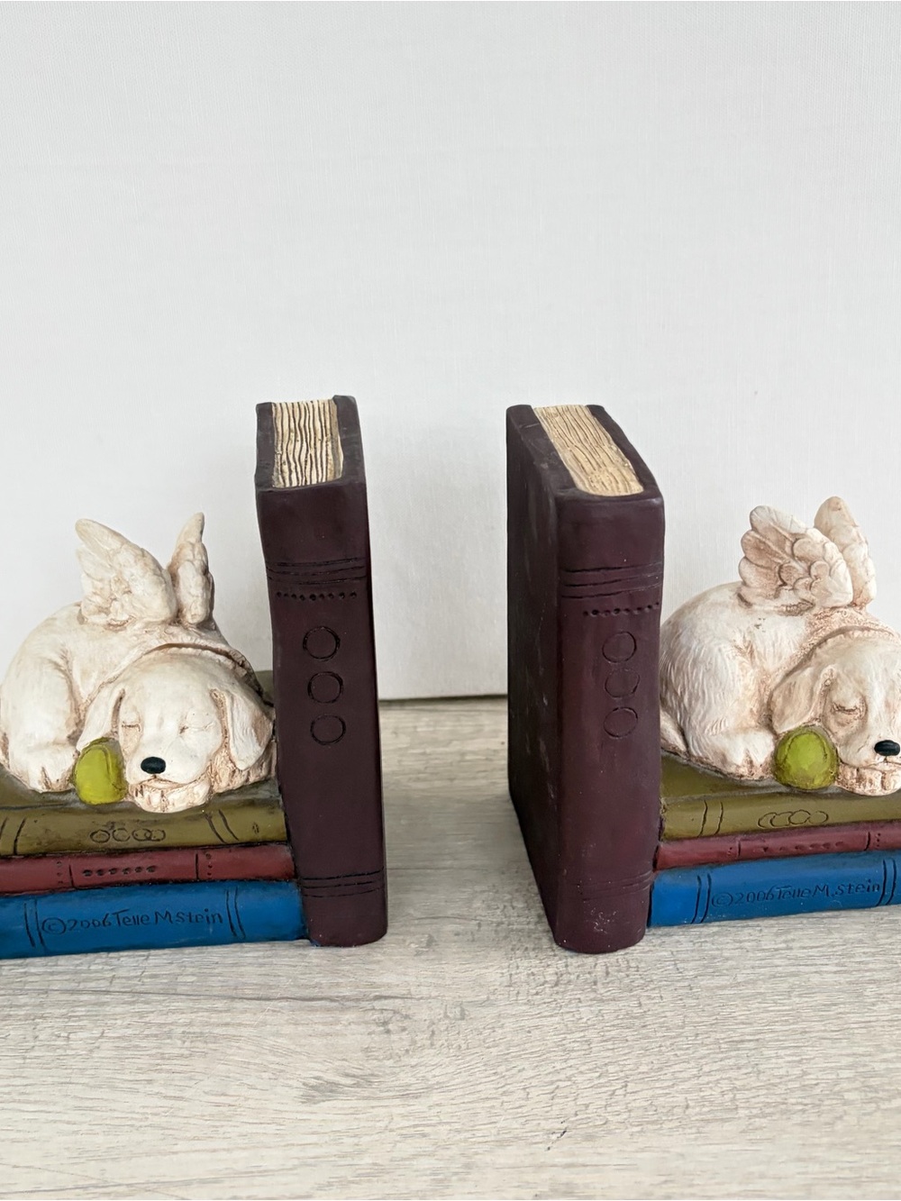 Vintage Divinity Dog bookend The Stone Bunny, Inc. Academia 2006